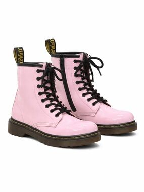 Dr. Martens 1460 J Pink Patent Boots Youth 1